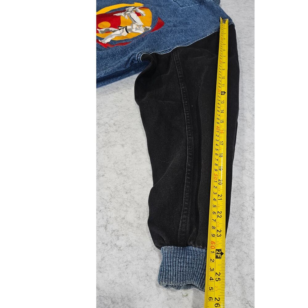 Vintage Rennoc Classic Varsity Denim Jean Jacket Jeet Kune Do, Mens Sz M - Picture 7 of 9